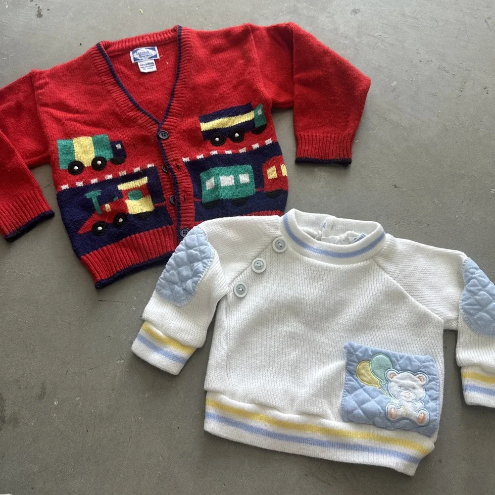 RESELLER BUNDLE!! Vintage Baby & Kids Knit SWEATERS! Lot Of 30! Sz 0-6!